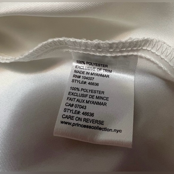 American Princess White Dress with Pearl Details - Picture 10 of 13